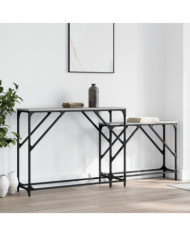 Tables console gigognes 2 pcs sonoma gris bois d'ingénierie | Mobilier & Déco