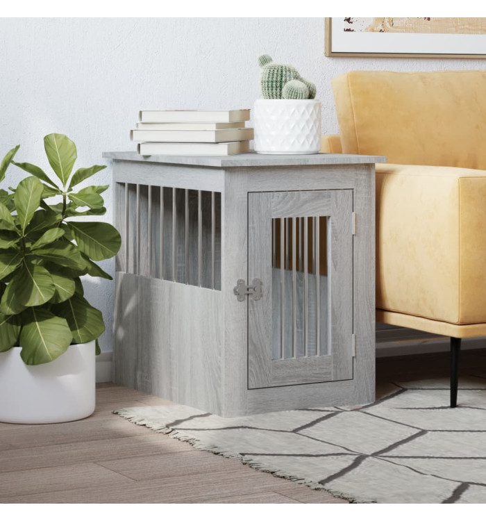 Meuble de cage pour chiens sonoma gris 45x62x59 cm | Mobilier & Déco