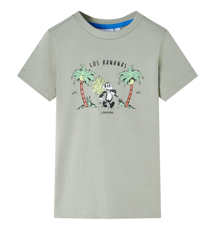 T-shirt pour enfants kaki clair 92 | Mobilier & Déco