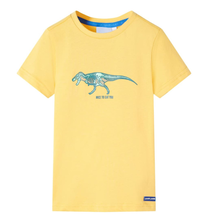 T-shirt pour enfants ocre clair 128 | Mobilier & Déco
