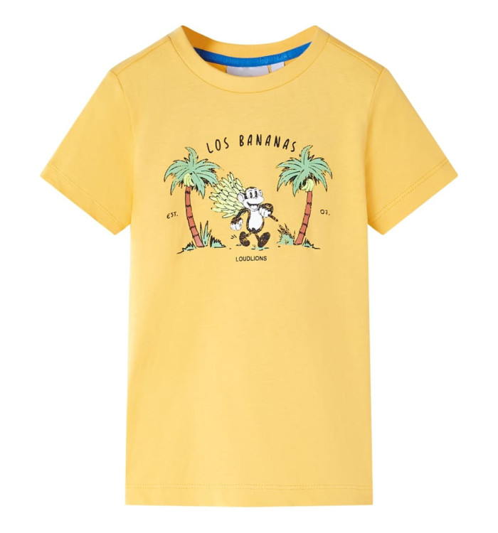 T-shirt pour enfants ocre clair 104 | Mobilier & Déco