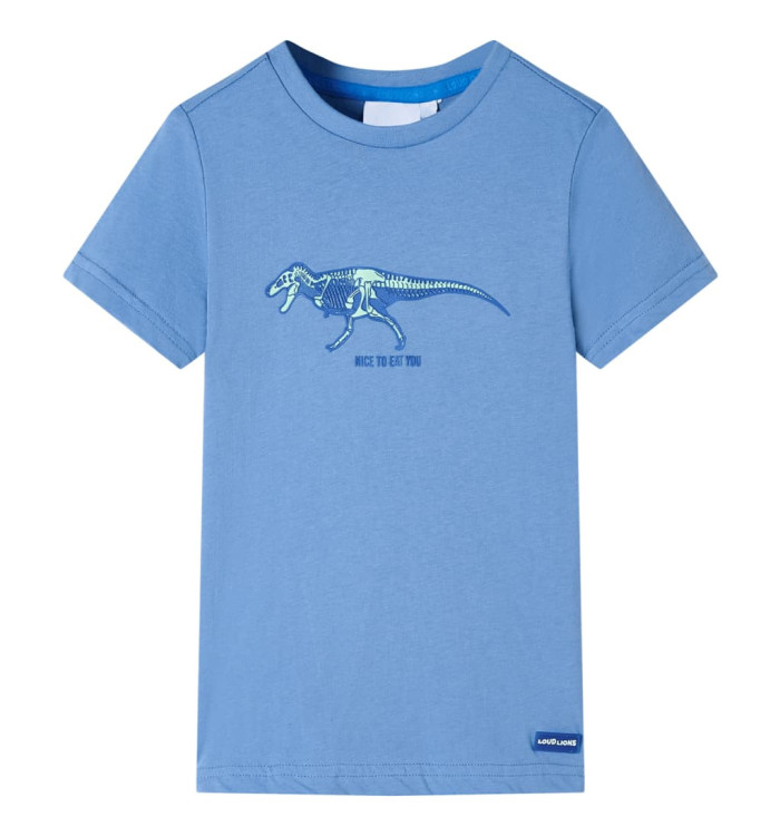 T-shirt pour enfants bleu moyen 104 | Mobilier & Déco