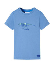 T-shirt pour enfants bleu moyen 128 | Mobilier & Déco
