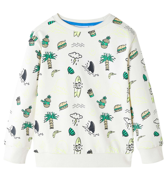 Sweat-shirt pour enfants écru doux 92 | Mobilier & Déco