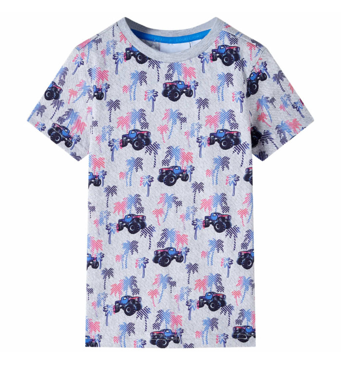 T-shirt pour enfants mélange gris 116 | Mobilier & Déco
