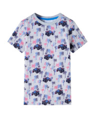 T-shirt pour enfants mélange gris 140 | Mobilier & Déco