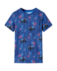 T-shirt pour enfants mélange bleu foncé 140 | Mobilier & Déco