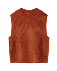 Gilet pull-over tricoté pour enfants cognac 104 | Mobilier & Déco