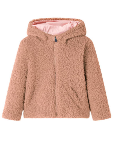 Veste à capuche pour enfants fausse fourrure cognac clair 92 | Mobilier & Déco