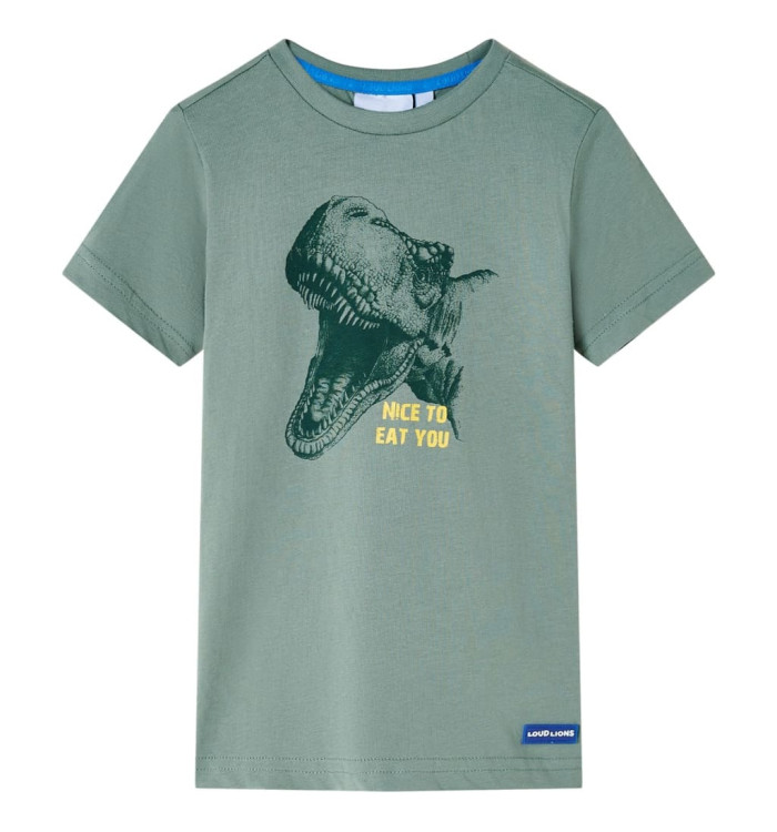 T-shirt enfants kaki 140 | Mobilier & Déco