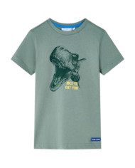 T-shirt enfants kaki 140 | Mobilier & Déco