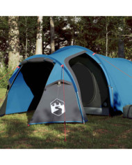 Tente de camping tunnel 2 personnes bleu imperméable | Mobilier & Déco