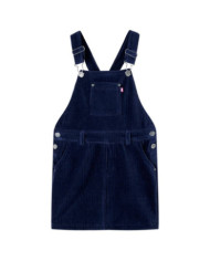 Robe salopette pour enfants velours côtelé bleu marine 92 | Mobilier & Déco