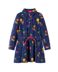 Robe enfants manches longues et cordon bleu marine 92 | Mobilier & Déco