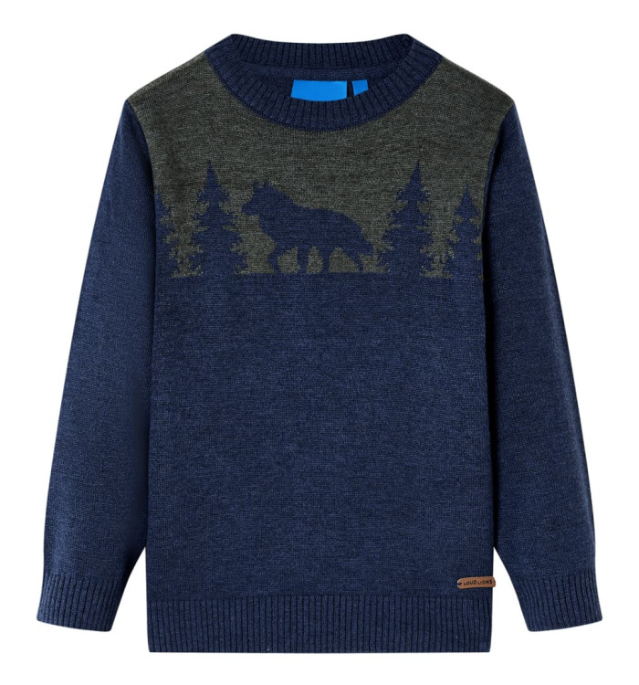 Pull-over tricoté pour enfants bleu marine 104 | Mobilier & Déco