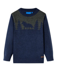 Pull-over tricoté pour enfants bleu marine 104 | Mobilier & Déco