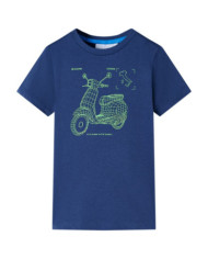 T-shirt pour enfants bleu foncé 140 | Mobilier & Déco