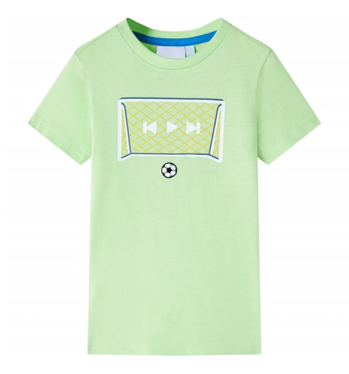 T-shirt pour enfants vert citron 128 | Mobilier & Déco