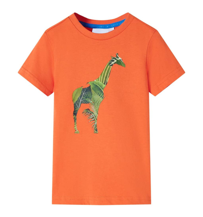 T-shirt pour enfants orange vif 140 | Mobilier & Déco