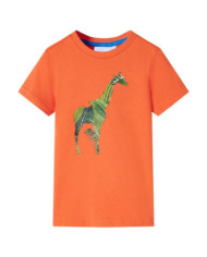 T-shirt pour enfants orange vif 140 | Mobilier & Déco