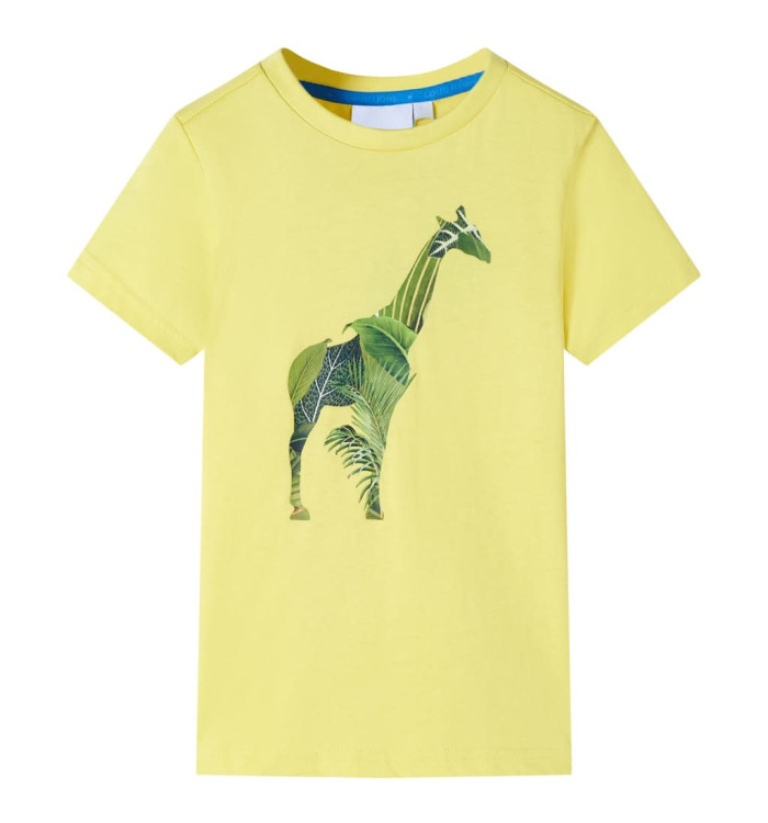 T-shirt pour enfants jaune 128 | Mobilier & Déco