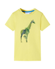 T-shirt pour enfants jaune 128 | Mobilier & Déco