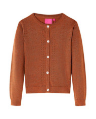 Cardigan pour enfants tricoté cognac 116 | Mobilier & Déco