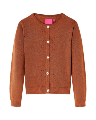 Cardigan pour enfants tricoté cognac 92 | Mobilier & Déco