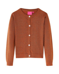 Cardigan pour enfants tricoté cognac 92 | Mobilier & Déco