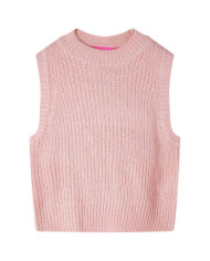 Gilet pull-over tricoté pour enfants rose clair 92 | Mobilier & Déco