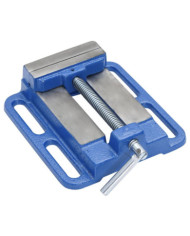 Étau pour perceuse à colonne bleu 100 mm fonte | Mobilier & Déco