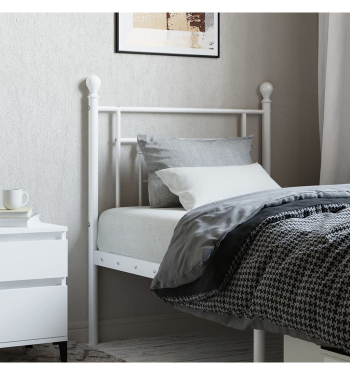 Tête de lit métal blanc 80 cm | Mobilier & Déco