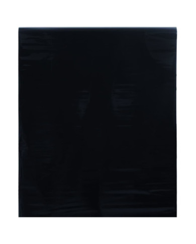 Film de fenêtre statique dépoli noir 90x2000 cm PVC | Mobilier & Déco