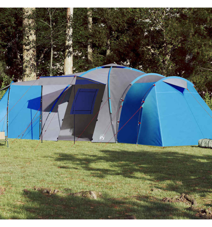 Tente familiale à dôme 12 personnes bleu imperméable | Mobilier & Déco