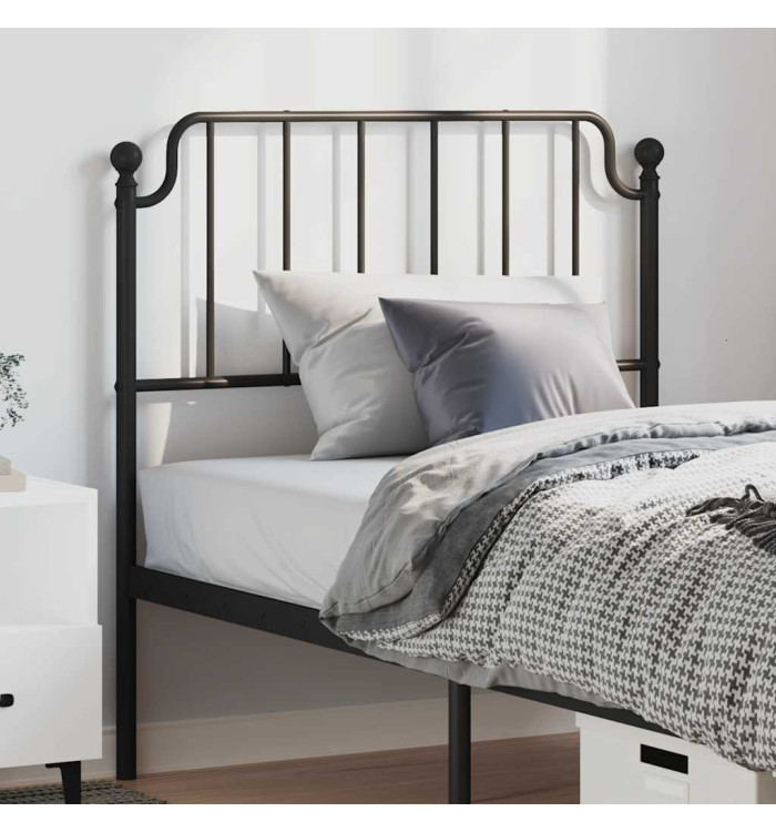 Tête de lit métal noir 100 cm | Mobilier & Déco