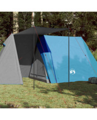 Tente de camping 3 personnes bleu imperméable | Mobilier & Déco