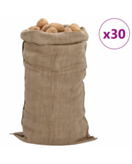 Sacs en jute 30 pcs 65x135 cm 100 % jute 340 g/m² | Mobilier & Déco