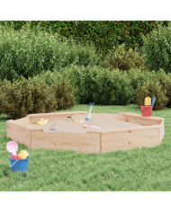 Bac à sable avec sièges octogone bois de pin massif | Mobilier & Déco