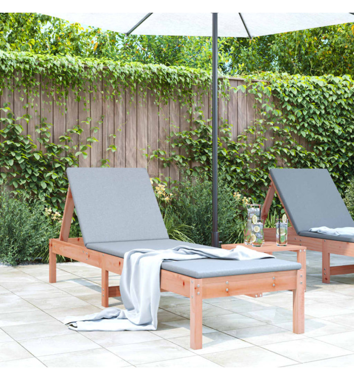 Chaise longue 199,5x60x74 cm bois massif de douglas | Mobilier & Déco