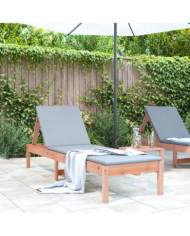 Chaise longue 199,5x60x74 cm bois massif de douglas | Mobilier & Déco