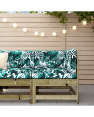 Canapé d'angle de jardin bois de pin imprégné | Mobilier & Déco