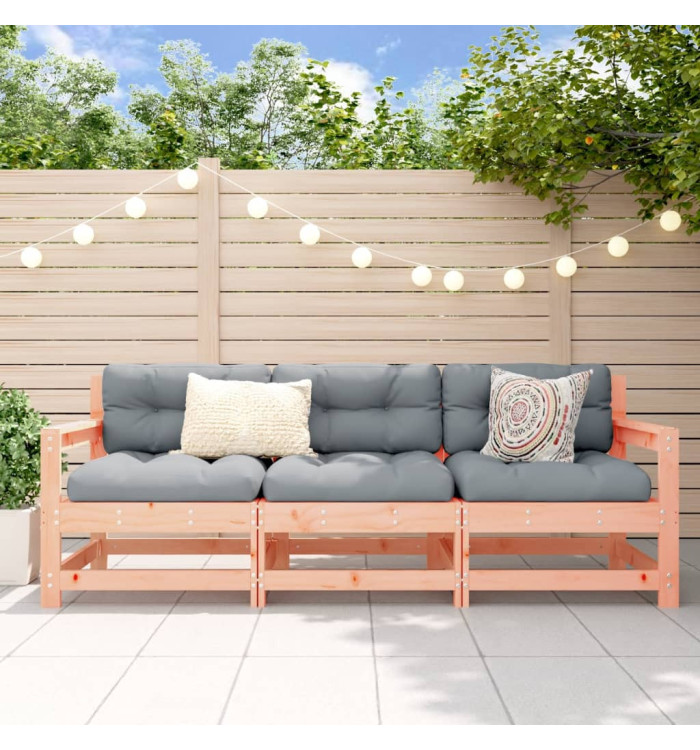 Salon de jardin 3 pcs bois massif douglas | Mobilier & Déco