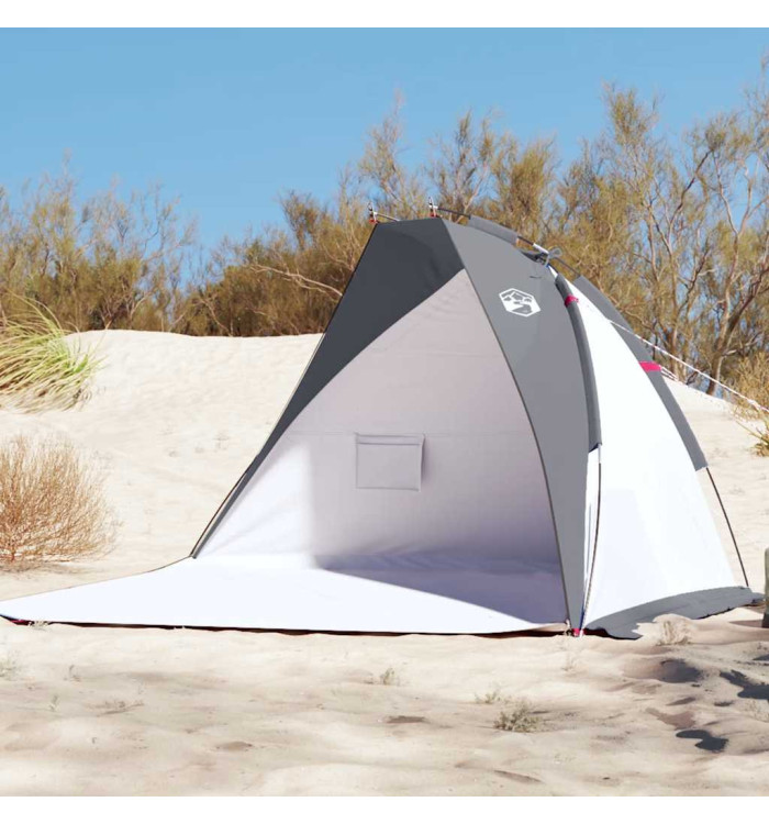 Tente de plage gris 268x223x125 cm 185T polyester | Mobilier & Déco