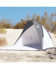 Tente de plage gris 268x223x125 cm 185T polyester | Mobilier & Déco