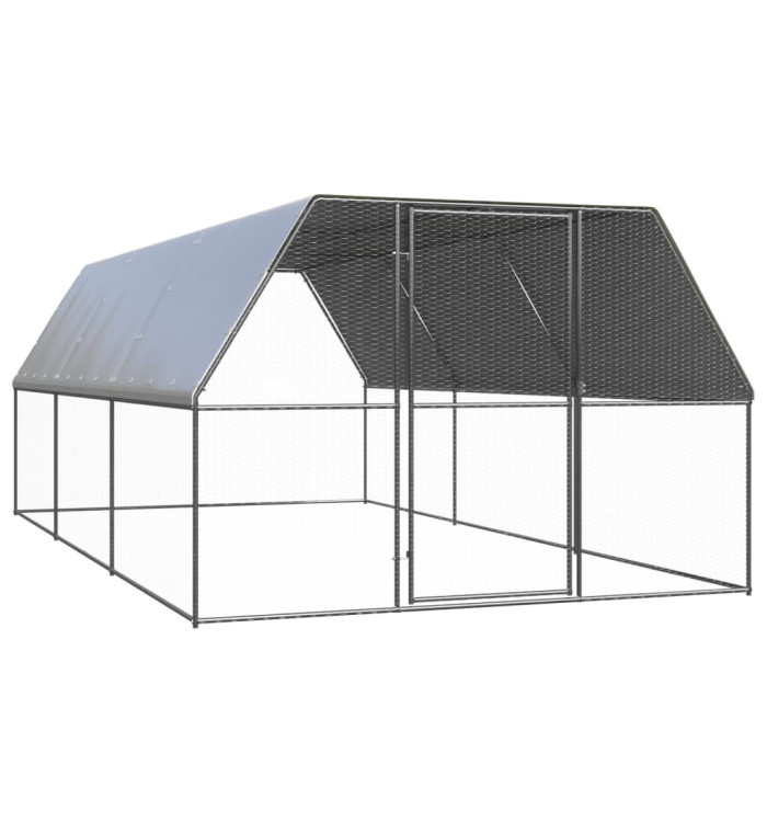Poulailler 3x6x2 m acier galvanisé | Mobilier & Déco