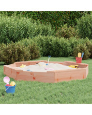 Bac à sable avec sièges octogone bois massif de douglas | Mobilier & Déco