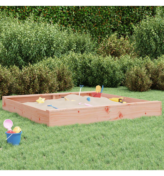 Bac à sable avec sièges carré bois massif de douglas | Mobilier & Déco