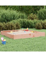 Bac à sable avec sièges carré bois massif de douglas | Mobilier & Déco