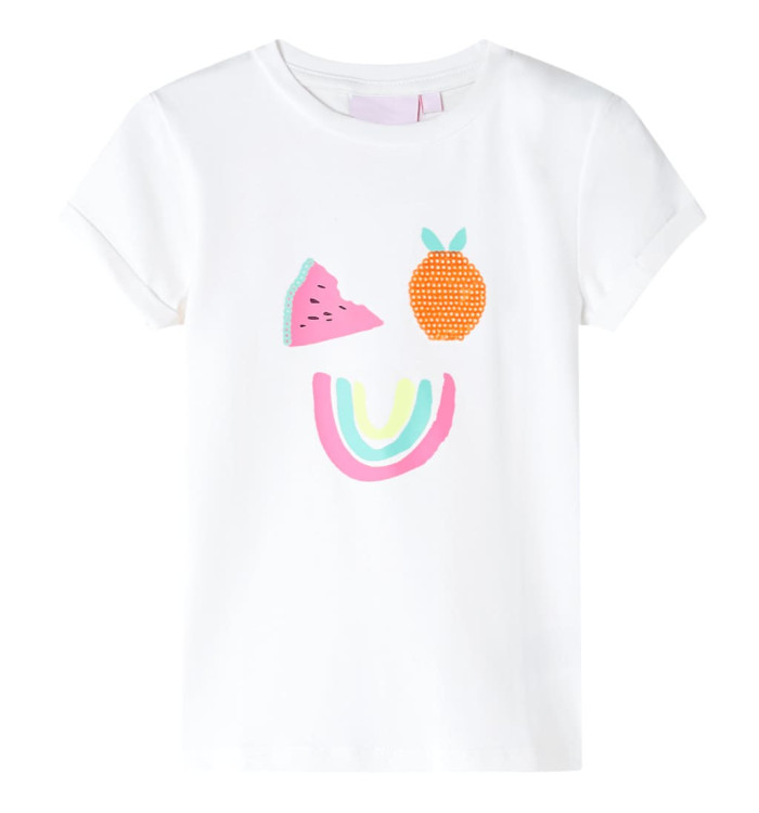 T-shirt pour enfants écru 104 | Mobilier & Déco