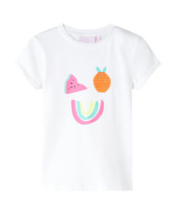 T-shirt pour enfants écru 104 | Mobilier & Déco
